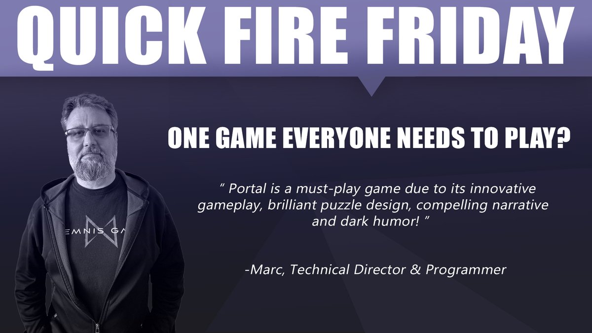 Back with another Quick Fire Friday and some important words of wisdom from Marc! 😝
