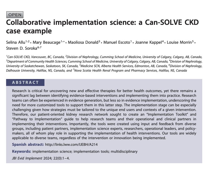 Can-SOLVE CKD Network - Le réseau Can-SOLVE CKD tweet media