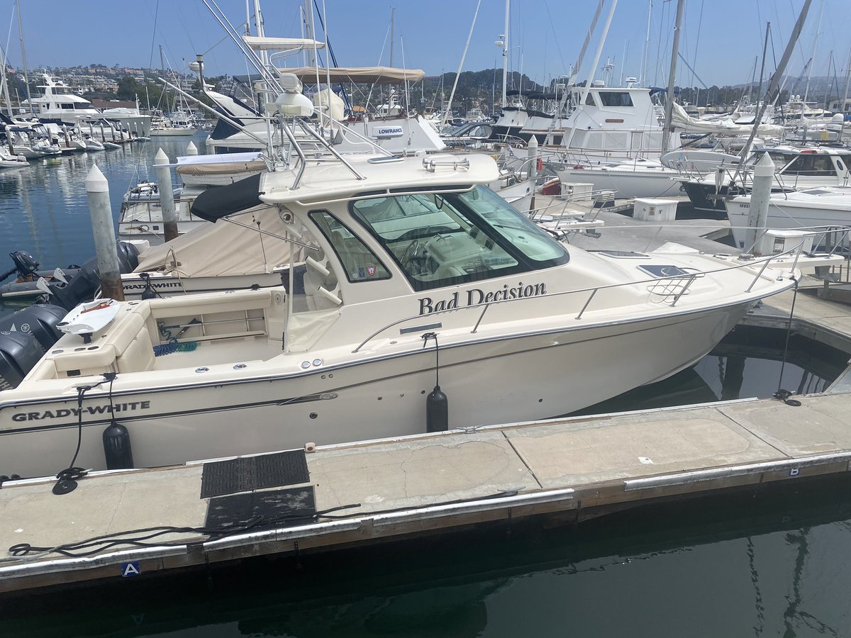 CondorLanghorn's tweet photo. Is it too late for a name for Dan’s Boat? #BadDecision @PaulPabst @PrinceMarv13 @HiMyNameIsSeton @brooklynfritzy https://t.co/Ih2Tai7Be8