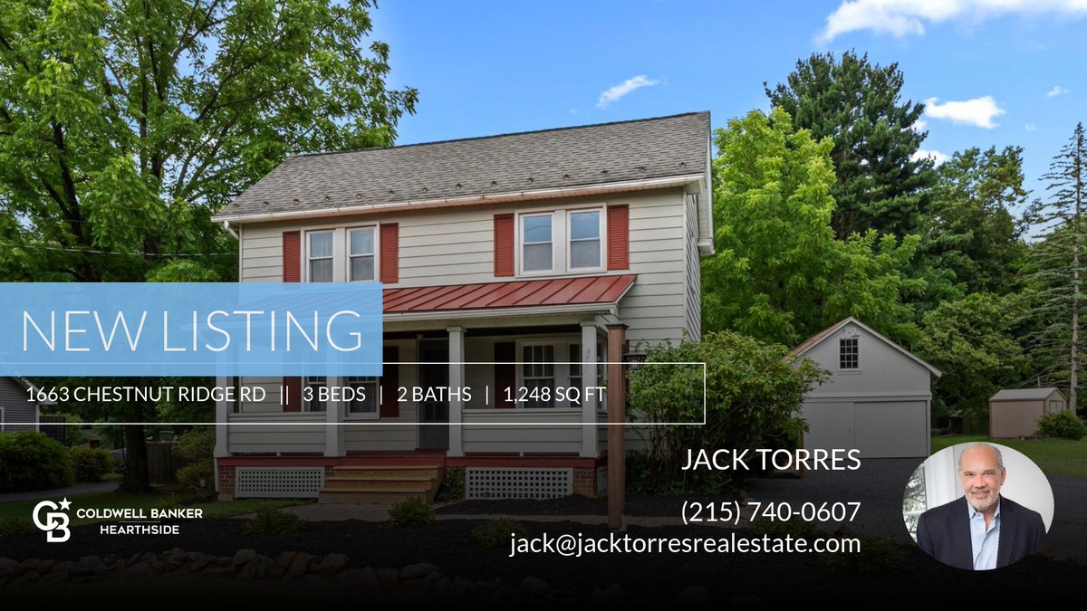 jacktorres1's tweet photo. 📍 New Listing 📍 Take a look at this fantastic new property that just hit the market located at 1663 Chestnut Ridge Rd in Upper Black Eddy. Reach out here or at (215) 740-0607 for more information

Jack Torres
Coldwell Banker Hear... https://t.co/DxPiOgXX09 https://t.co/NyPhvUGGJs