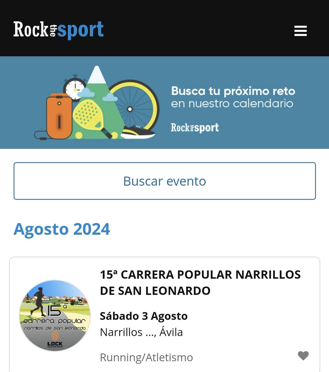 Parece que ha habido un pequeño problema en la plataforma de inscripciones, el cual ya está solucionado.
Te puedes apuntar en web.rockthesport.com/es/es/master/e… o en tiendas.