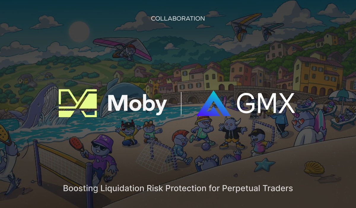 Moby_trade's tweet photo. We're thrilled to announce our collaboration with @GMX_IO, the leading #Perps DEX on @arbitrum and @avax   

Together, we're bringing robust liquidation risk protection to perps traders from GMX🫐