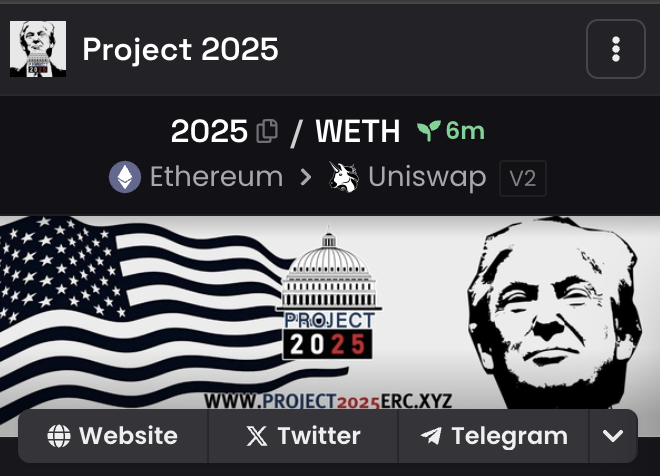 project2025erc's tweet photo. #Project2025 @dexscreener update is out! 🦅 https://t.co/ofW5g126UR