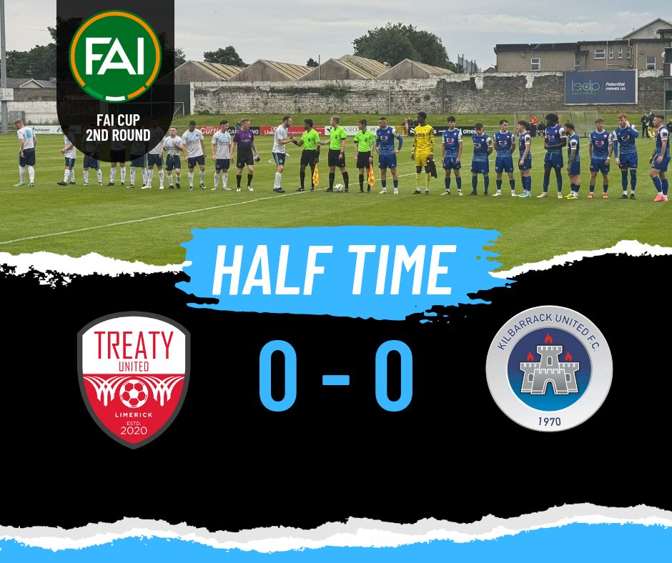 KilbarrackUtd's tweet photo. Half time ⏳️

@AlQuinn2015 @hitthechannels @LSLLeague @TreatyUnitedFC @ExtratimeNews @FAIreland https://t.co/lRfNWSUFpF