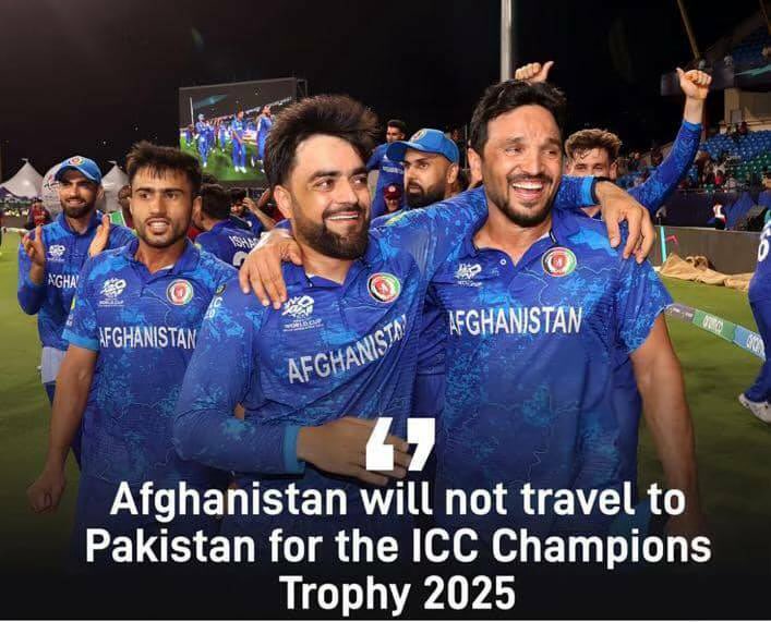 Some people are spreading disinformation that Afghanistan will not participate in Champions Trophy 2025. I have spoken to the concerned people in Afghanistan and they told me that Afghan Cricket team will definitely travel to Pakistan and participate in the champions trophy 2025.