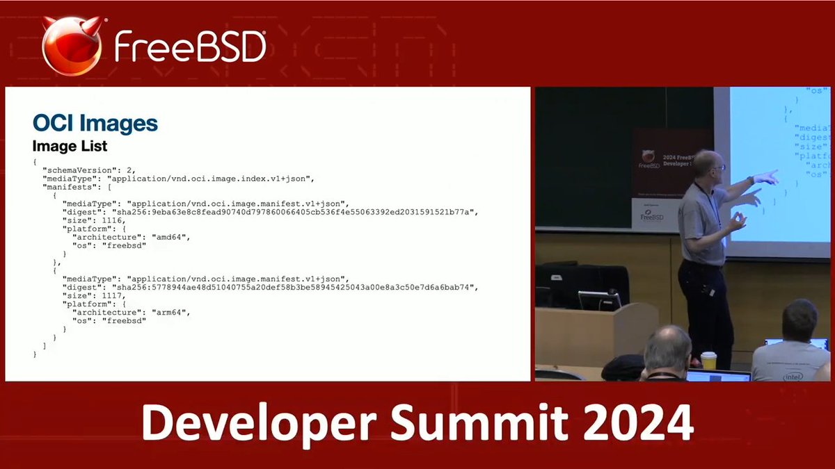 Doug Rabson led a session on integrating Open Container Initiative (OCI) standards into FreeBSD. The session highlighted the significant progress and challenges of doing so, and the need for community involvement in shaping the future of #FreeBSD.
hubs.li/Q02HjBHy0