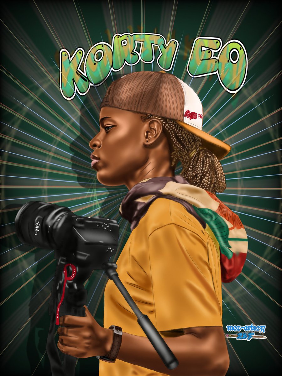 Artwork i did sometime back of <a href="/korty_EO/">wasiu</a> ,  been hopping she sees it
#ibispaintx #art #digitalart