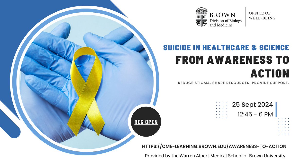 BrownCME's tweet photo. Reduce stigma. Share Resources. Provide Support. REGISTER TODAY
https://t.co/jeuCMf1KgE https://t.co/JtegnOCGMB