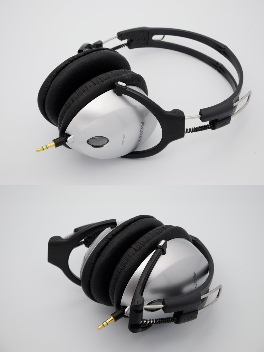 SONY MDR-D333
ワイヤレス化の波に飲まれたコード巻取り式。これのイヤーパッドが日尼で1セット100円だったので3セット入手したが使い切らなそう。