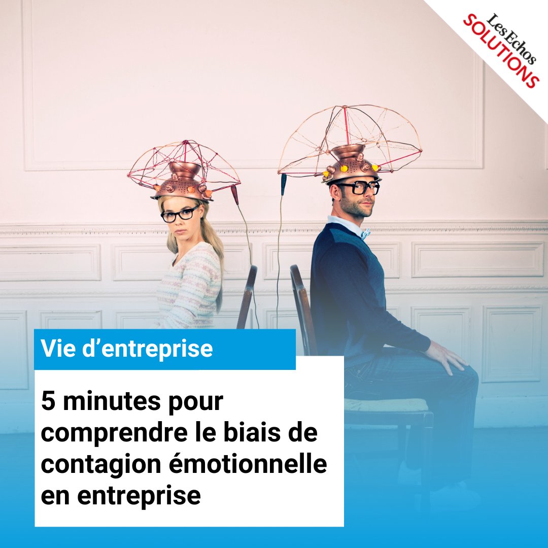 Echos_Solutions's tweet photo. [VIE D'ENTREPRISE] 🔸 Le biais de contagion émotionnelle, un phénomène où les émotions d'une personne influencent celles des autres, peut avoir des conséquences significatives sur le fonctionnement de votre #entreprise. 

https://t.co/qiLuC1bITC https://t.co/ggvTKxkXf7