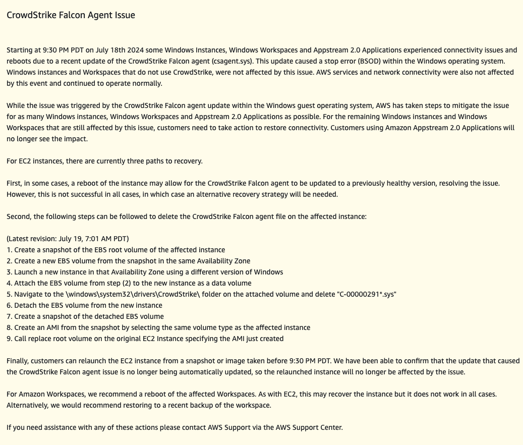 Sébastien ☁ Stormacq 🇺🇦 on X: “For those of you impacted by the