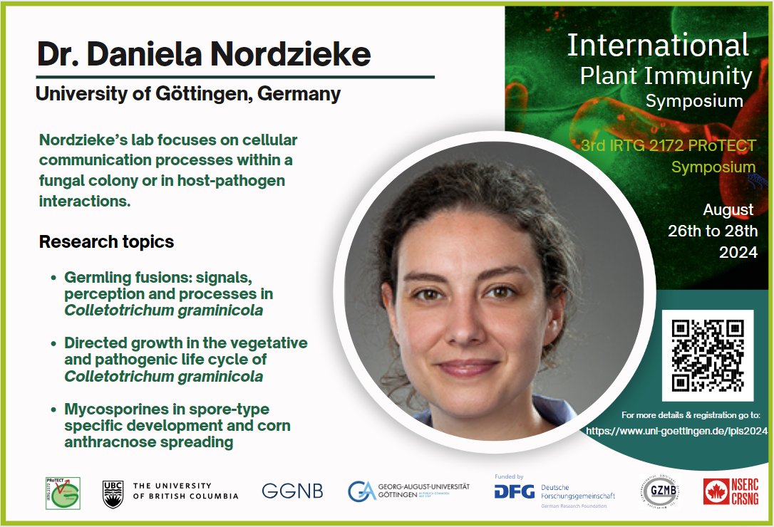 IRTG_PRoTECT's tweet photo. #IPIS2024 speaker's intro Dr. Daniela Nordzieke
See u @ the 3rd IPIS2024 (Aug 26-28,2024) in Göttingen, Germany
#Plantmicrobeinteractions
#Effectorbiology
#Fungalpathogenesis
#Plantsignaling
#Secondarymetabolites
#Parasiticplants
Pls visit https://t.co/55AITS1IMs for registration https://t.co/i6wVYgXmbG