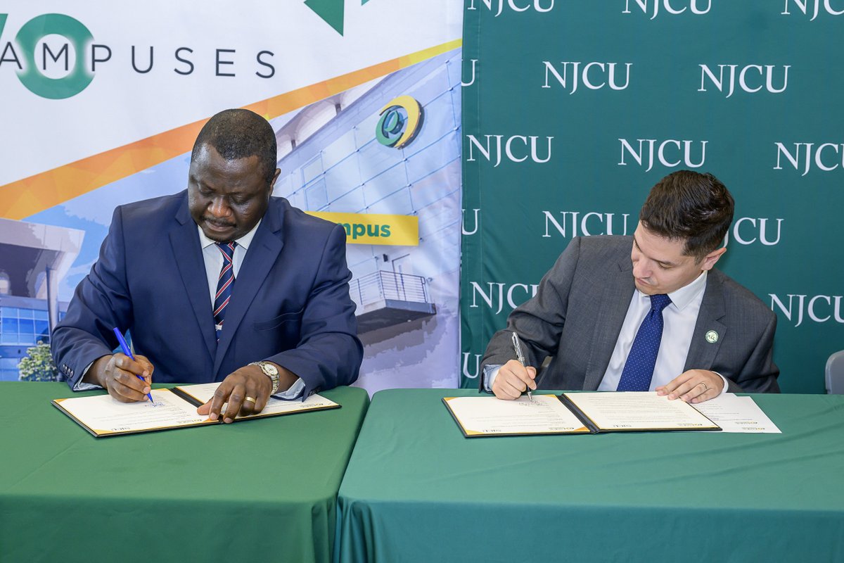 keanjerseycity's tweet photo. NJCU continues seeking partnership opportunities that expand higher education access and equity to students in New Jersey and on July 18, NJCU and Essex County College formally signed the Essex|NJCU Express Transfer Agreement, at a signing ceremony at Essex's Newark campus.

NJCU Interim President Andrés Acebo (@NJCUPresident) and Essex President Augustine A. Boakye, Ph.D. joined with academic leaders from both institutions for a signing ceremony, and were joined by Assemblywoman Carmen T. Morales of legislative district 34 and long-time Essex County Executive Joseph N. DiVincenzo, Jr., a 1976 NJCU alumnus and a Gothic Knight football Hall of Famer and legend.

With this agreement, Essex County College students in good academic standing who have earned an Associate of Arts or Science degree at Essex, will be granted joint admission into NJCU with junior academic status, in the same or similar academic program of study.

Read more and hear from the participants in NJCU News:

🔖 https://t.co/RyvKu8N0Q0