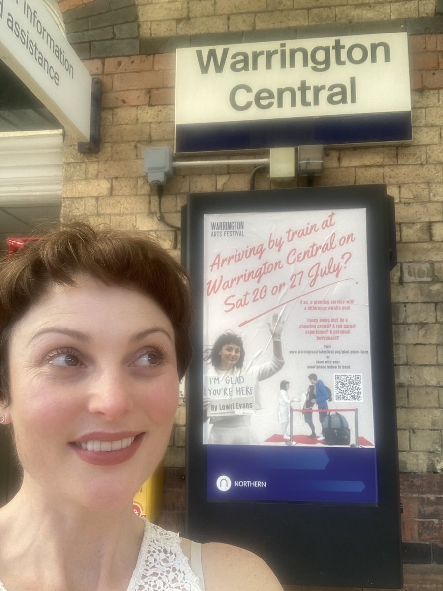 I’ve arrived in Warrington… will you?

If you’re coming by train into Warrington Central Station this Sat 20 July, you can book a greeting of your choice!

Then why not enjoy the many great things happening for free as part of <a href="/WarrArtsFest/">Warrington Arts Festival</a>!

Book here:
warringtonartsfestival.org/glad-youre-here