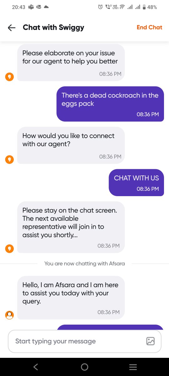 MahiMomoX's tweet photo. @SwiggyInstamart dead cockroach inside a 30 pack of eggs. Disgusting.  And your chat team wasn't helpful. Sent the email already. Awaiting reply. https://t.co/kTAJDagThL