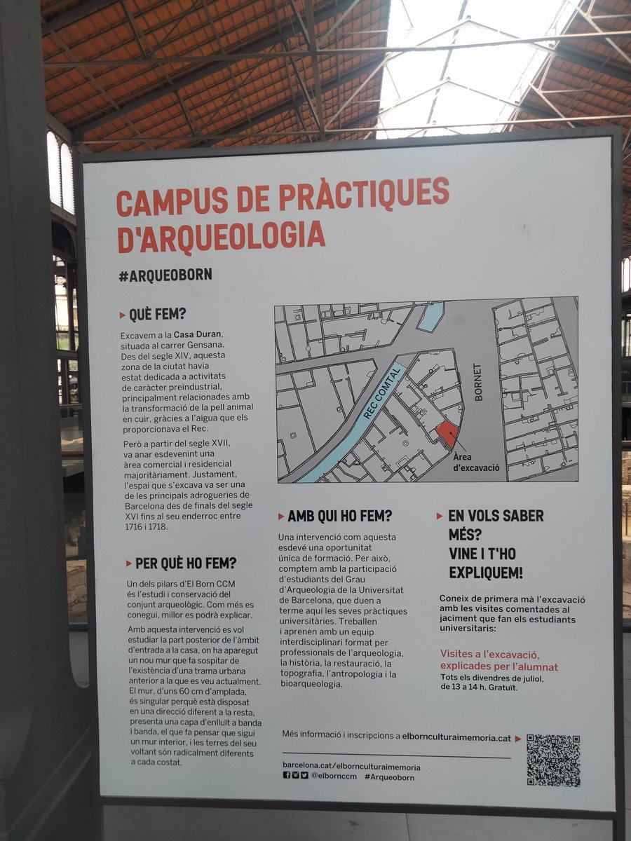 arqueologia_ub's tweet photo. Pot ser una oportunitat de conèixer aquesta intervenció i visitar als vostres companys!!!! https://t.co/9cetxZcoct