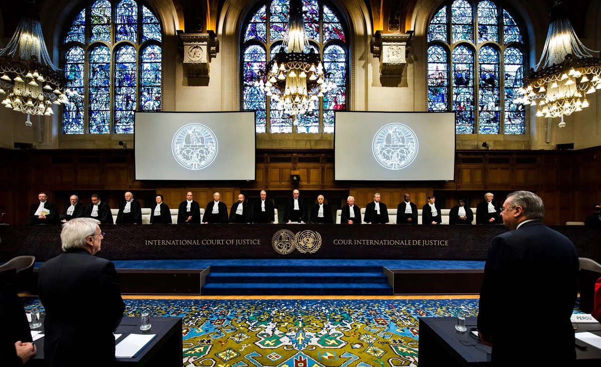 BRICSinfo's tweet photo. JUST IN: International Court of Justice rejects all objections raised by Israel, United States, and other Western nations, ruling that Israel's occupation of Gaza, the West Bank, including East Jerusalem, and all settlements is unlawful. 

The ICJ further declared that Israel is committing racial segregation and apartheid in the Occupied Palestinian Territories.