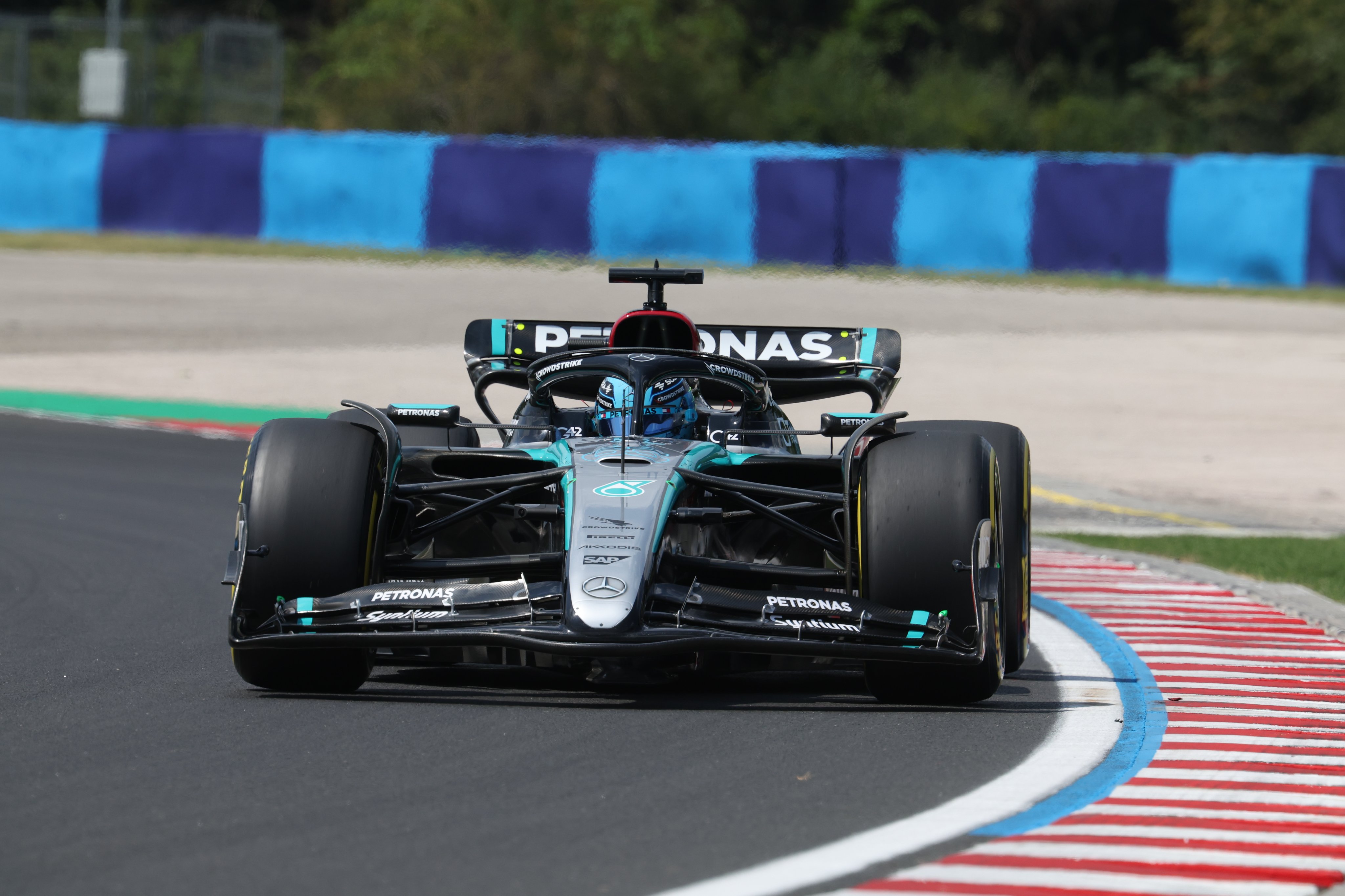 Russell en el Gran Premio de Hungría. Fuente: Twitter Mercedes