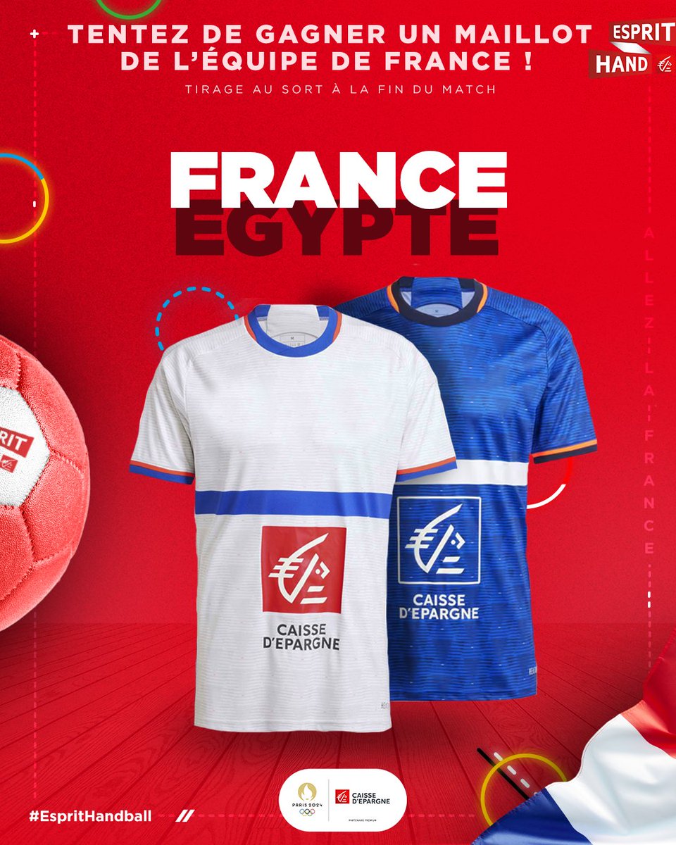 EspritHandball's tweet photo. #VousEtreUtile  

A l'occasion de #FRAEGY, on vous offre un nouveau maillot des Bleus 😍

Follow + RT pour participer et RDV à la fin du match pour le tirage au sort 🤞

#EspritHandball https://t.co/7UrVLEcrln