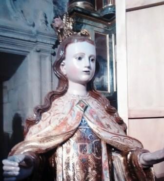 En el retablo mayor de la antigua iglesia de San Juan-Museo Sacro, se halla una imagen de Ntra Sra del Carmen, S XVIII. Algunos de los cofrades del Carmen de Aranda la bajaron para llevarla a Sta Mª, realizar la novena y celebrar la festividad, en este caso el sábado 20 de julio.