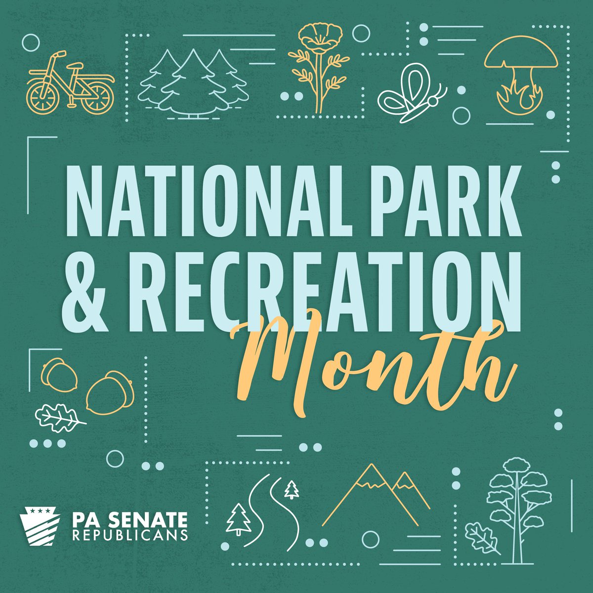 SenatorKimWard's tweet image. Happy 𝙉𝙖𝙩𝙞𝙤𝙣𝙖𝙡 𝙋𝙖𝙧𝙠𝙨 &amp;amp; 𝙍𝙚𝙘𝙧𝙚𝙖𝙩𝙞𝙤𝙣 𝙈𝙤𝙣𝙩𝙝, Pennsylvania! 🌳🎉

Our state budget includes more than $𝟯𝟮𝟱 𝗺𝗶𝗹𝗹𝗶𝗼𝗻 in state funds dedicated to our parks and forests, enhancing their beauty and accessibility.

#ExplorePA #PAProud