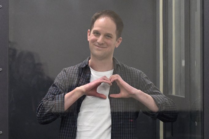 Sentenced to 16 years for working as a journalist in wartime Russia…