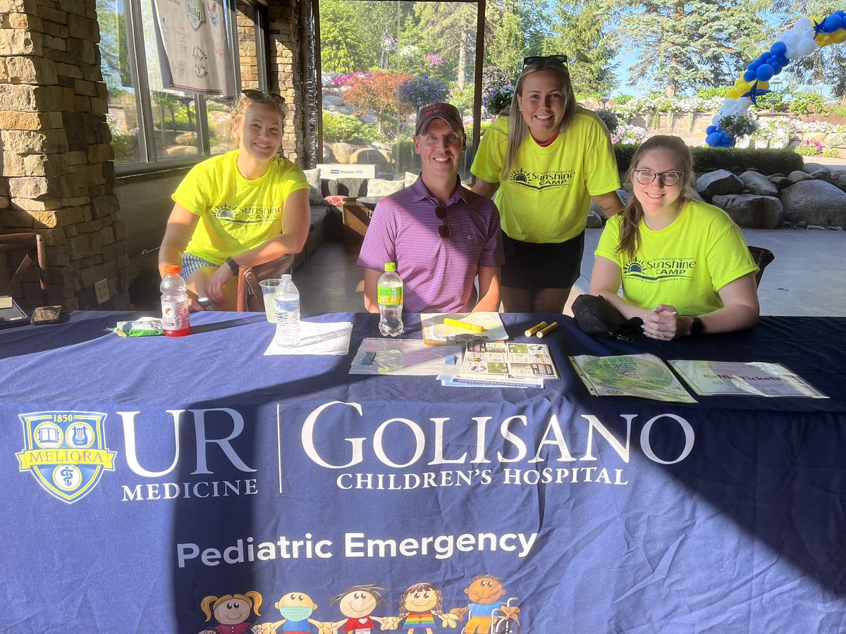Thank you to the <a href="/RochesterRotary/">Rochester Rotary, NY</a> Sunshine Camp for hosting the first annual Pediatric Emergency Community Outreach Golf Tournament last night! Proceeds from the event will help our Pediatric Emergency Department nurses, who care more than 25,000 children a year.