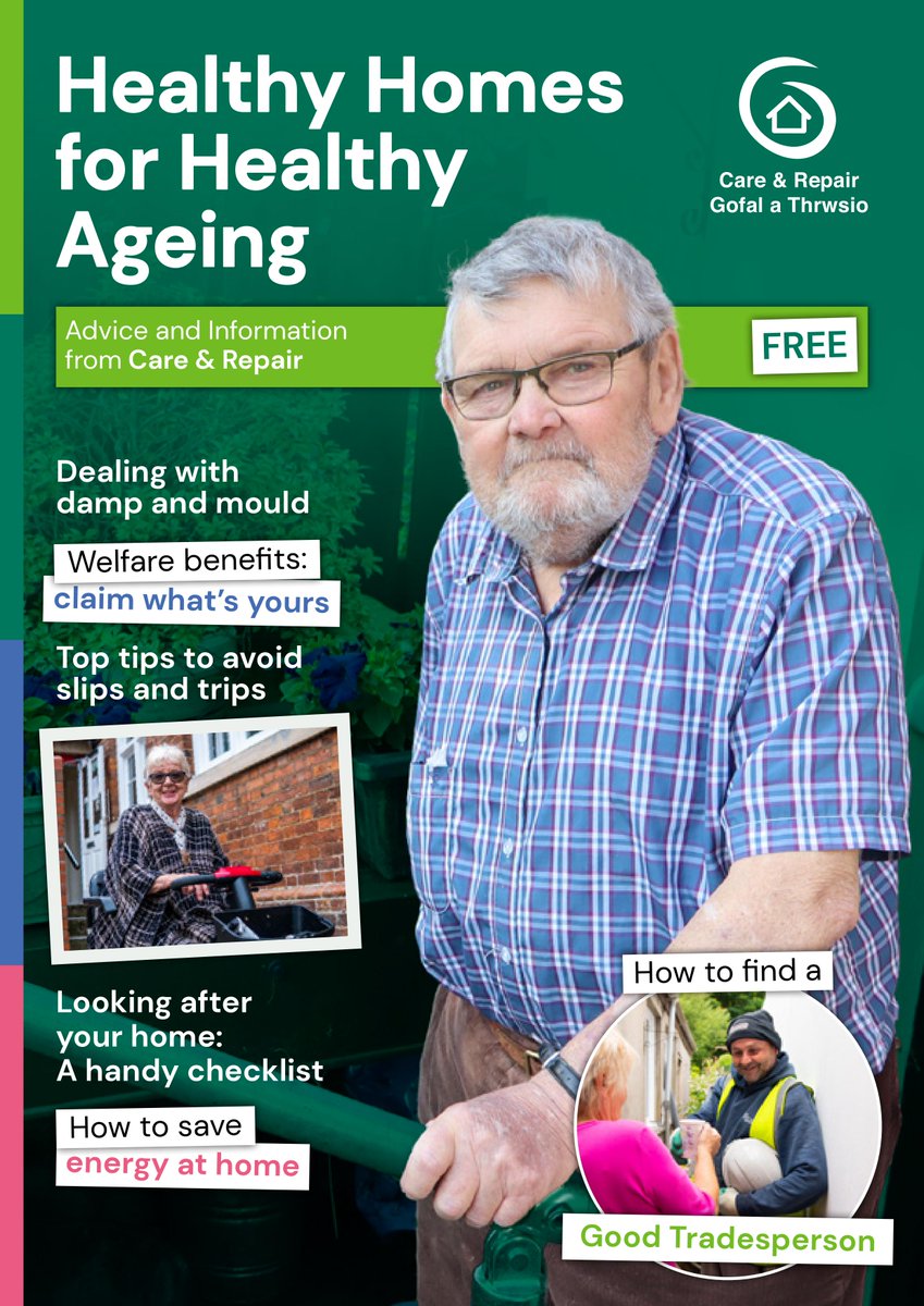 Our new advice booklet includes tips on:
- Dealing with damp and mould
- How to save energy and keep your bills down
- How to find a reliable tradesperson
- Gas and carbon monoxide safety
- Avoiding trips and slips
- And much more!

careandrepair.org.uk/new-healthy-ho…