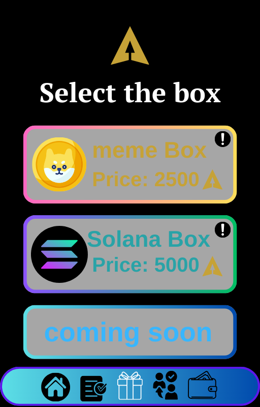 ApexLuminary's tweet photo. π Collect points and exchange them for boxes! π Each box contains cryptocurrency from our partners.
π Don't miss your chance to get your treasure! π #cryptocurrency #boxes #rewards #collectpoints #gifts https://t.co/bLf9WHA0el