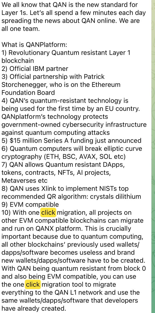 KillerCatCto's tweet photo. Yes, soon when the #quantum attacks begin and the #Altcoins and #blockchain market is destroyed, when they think about what to do with #btc #bnb #eth $avax $Sol $ada $PEPE $xrp $pepe $doge , they will find our #mainnetwork @QANplatform $QANX and move their #projects to us👇🏻 https://t.co/wslo6pJiqc