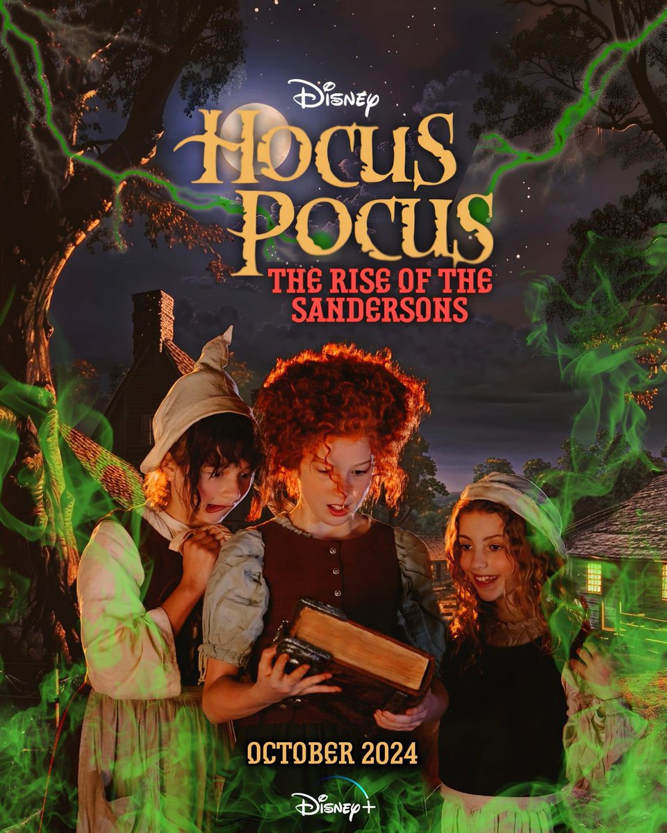 HOCUS POCUS PREQUEL SERIES!!! DISNEY+!!! Get ready for six spellbinding episodes with Hocus Pocus: The Rise of the Sandersons, premiering on Disney+ this October 2024! Join young Winifred (Taylor Paige Henderson), Mary (Nina Kitchen), and Sarah (Juju Journey Brener) as they