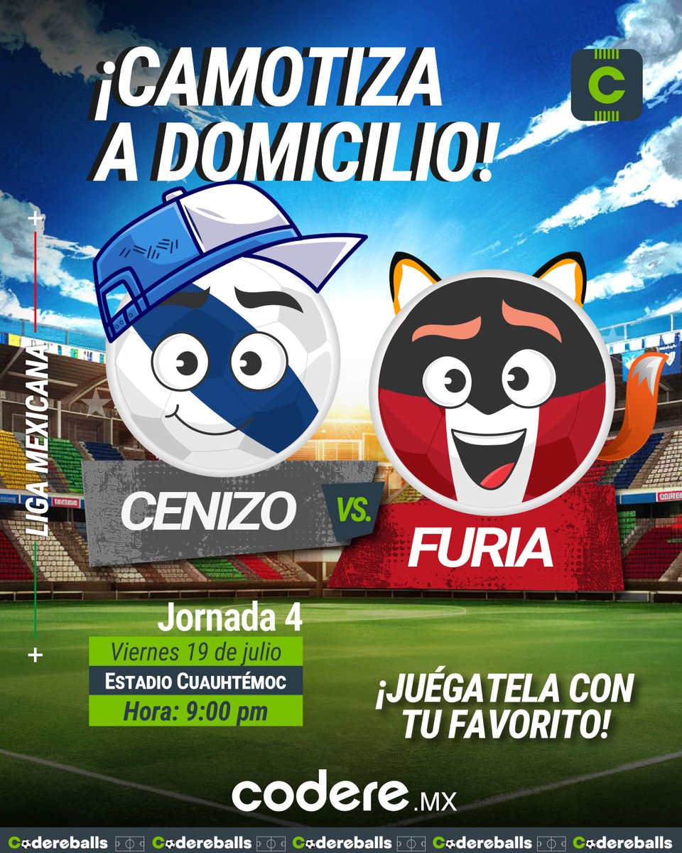 CodereMX's tweet photo. 🦊 ¡FURIOSOS! 🎽
Los rojinegros no conocen la derrota en el torneo, pero podrían perder su racha ante el Puebla, quien querrá defender el Cuauhtémoc a toda costa.
#Codereballs Cenizo le quiere bajar los humos a Furia. ¿Podrá cazarlo? https://t.co/59XcGOYvhj