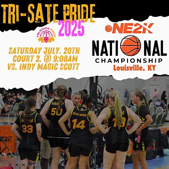 Madison71688801's tweet photo. One last go around for TSP 2025
Come out and watch a great group of girls, players, and teammates as we take the court together one last weekend💖

Edit: First game 9:08 vs Indy Magic

@BCWBB @OWU_WBB @ALCWBB @BmccWomensHoops @RIOWBB @GoKnightsWBB @SSUWBB @Ucwbb @BlufftonSports https://t.co/A6whILMjgT