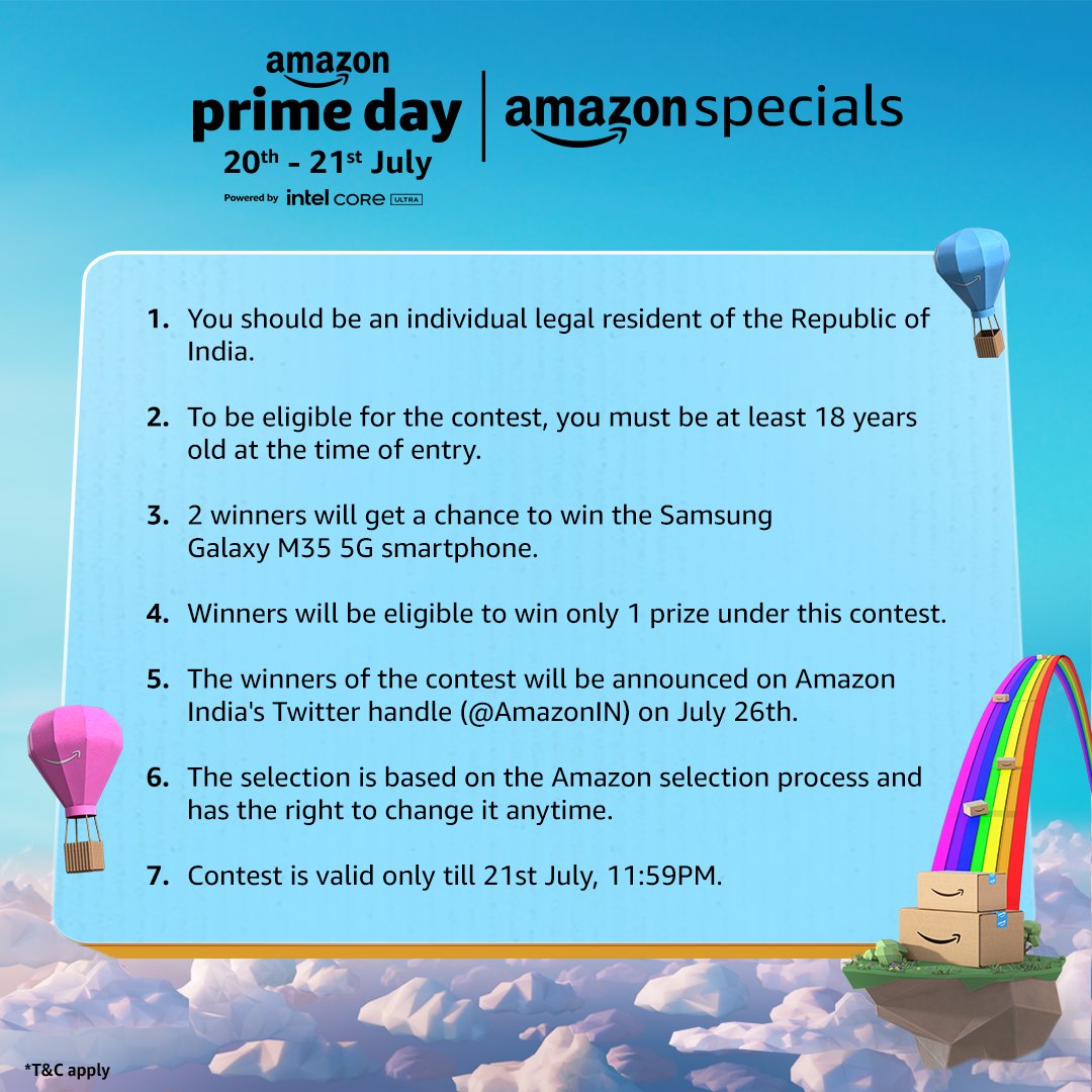 Here are the Terms &amp; Conditions!