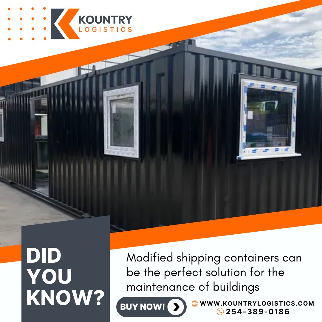 KountryLogistix's tweet image. Their sturdy steel construction ensures durability and security, making them ideal for storing tools, equipment, and supplies.
Learn more at kountrylogistics.com or call 254-389-0186.
#ShippingContainerSolutions #Customization #Sustainability #KountryLogistics