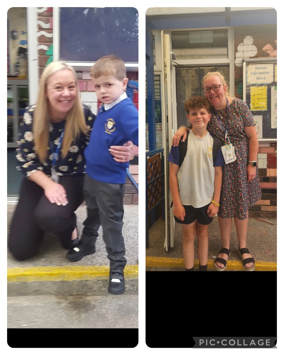 Natalie79166292's tweet photo. @saintoswalds Oliver on his 1st day and today on his last day xxx https://t.co/mgzMJp1Cnj