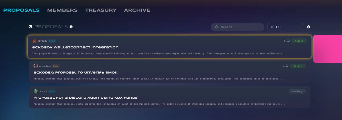 Attention KDX Stakers! 🚨

Join the eckoDAO space and make your voice heard by voting on the latest proposals. 

gov.ecko.finance

Only 3 days left before the election results are in! 🗳️

$KDX $KDA #KadenaEco