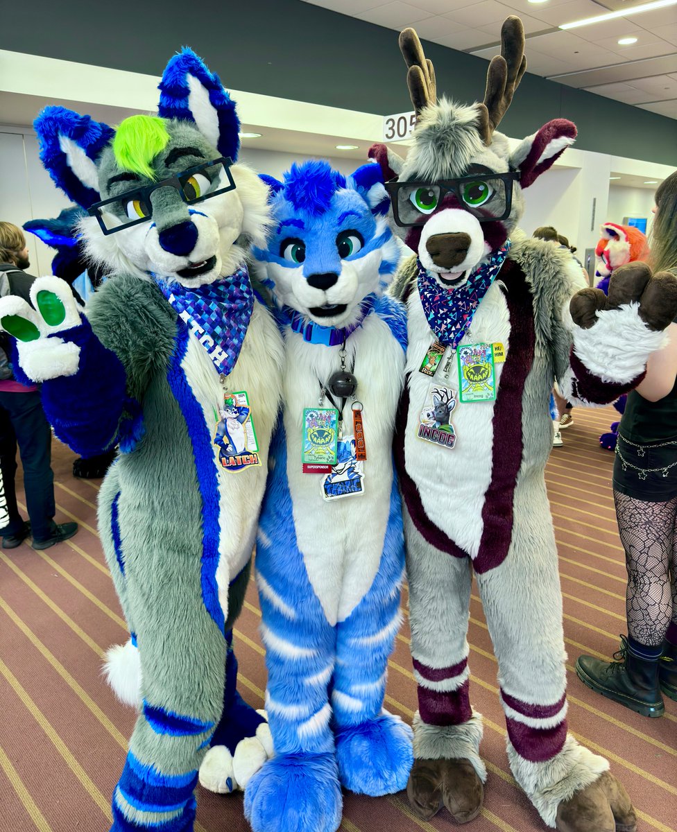 Who says being caught in the middle is a bad thing? 💙
#FursuitFriday 

📸: @SnepcubSakai