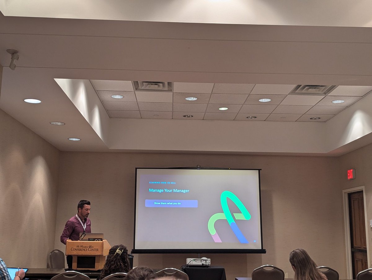 thesoccerdev's tweet image. "Managing your manager". Super interesting concept mentioned during Adam Scharp's session at @ConferenceNE
#nebrcode #NebraskaCode2024