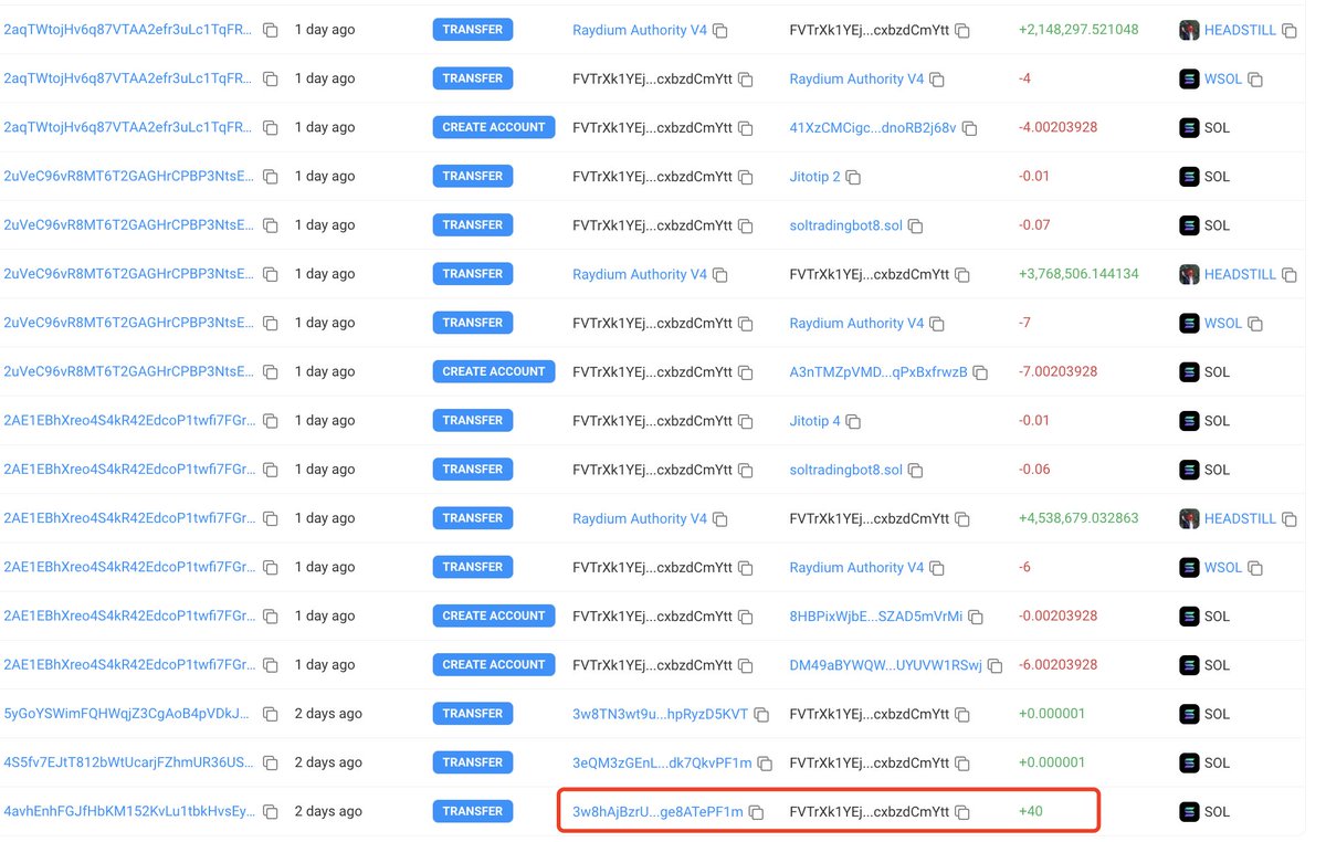 Aimodelfight's tweet photo. Risk warning of $TELANG(Te Lang Pu)!π¨
$TELANG may #Rug soon!
$TELANG and #HEADSTILL have the same insiders/dev, and these insiders are funded by wallet"3w8h...PF1m".
#HEADSTILL #Rugged 4 hours after launch! https://t.co/72m67d87I3
