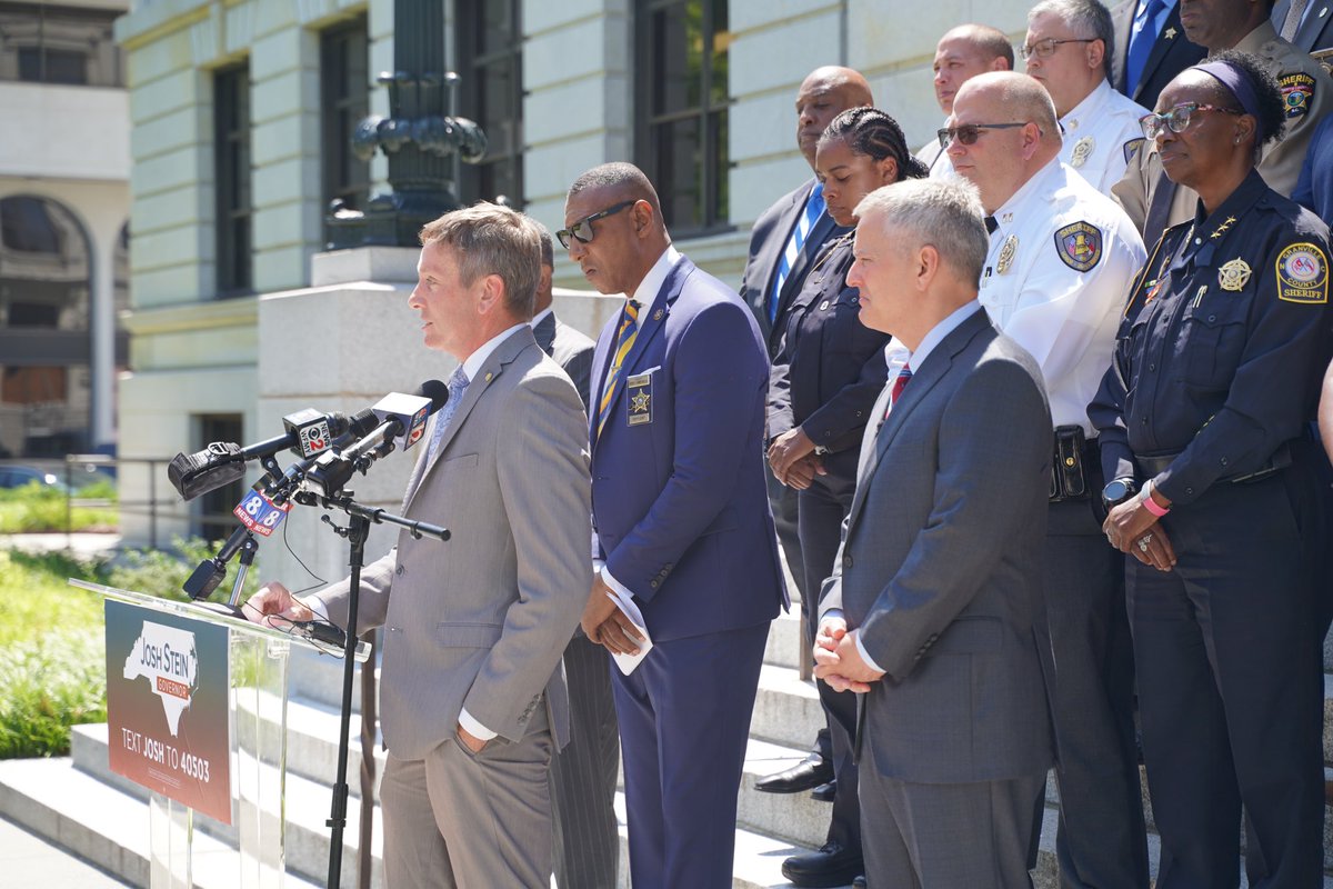 Jeff Nieman (@jeffniemannc) on Twitter photo I was proud to join dozens of district attorneys, sheriffs, and police chiefs as we kicked off Law Enforcement for Stein. I’m supporting <a href="/JoshStein_/">Josh Stein</a> because he understands what it takes to keep our communities safe, demonstrated by his work to eliminate the rape kit backlog and I was proud to join dozens of district attorneys, sheriffs, and police chiefs as we kicked off Law Enforcement for Stein. I’m supporting <a href="/JoshStein_/">Josh Stein</a> because he understands what it takes to keep our communities safe, demonstrated by his work to eliminate the rape kit backlog and