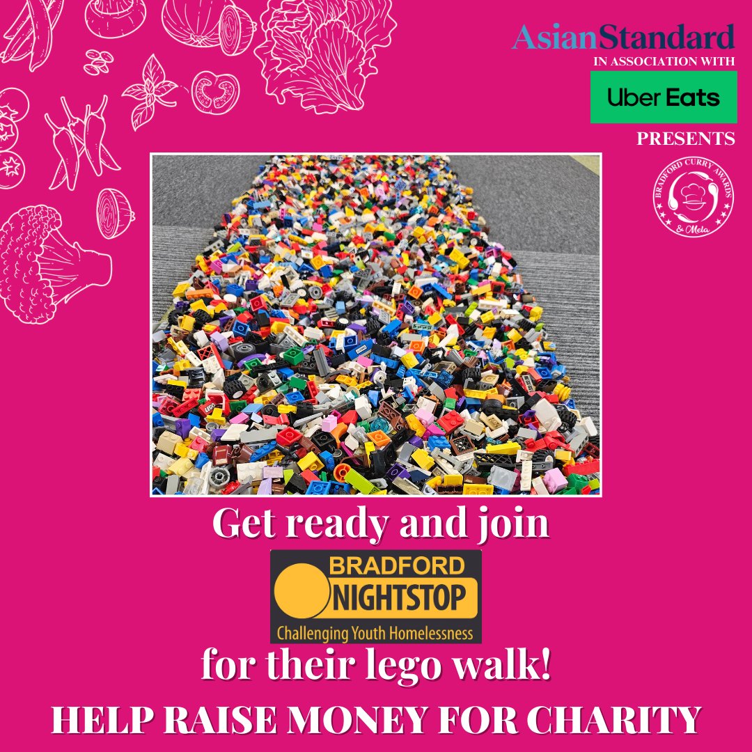 Join us tomorrow to support our charity partner Bradford Night Stop for their Lego walk!

Lets have some fun, give back and share some love🥰🥘