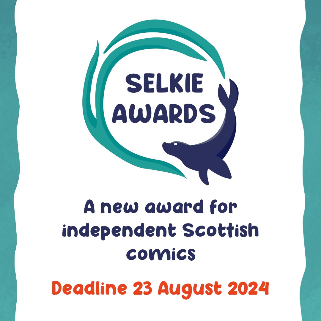 🦭 Delighted to announce the launch of the Selkie Awards! 🦭

If you're based in Scotland and finished a comic in the past year, we want to hear from you! More information on our website: selkieawards.org

#scottishcomics #scottishcomicbookday #smallpress