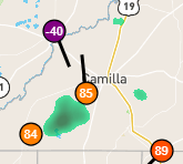 RoosterBTU's tweet image. Send help to Camilla, GA. @weatherchannel #wundermap
