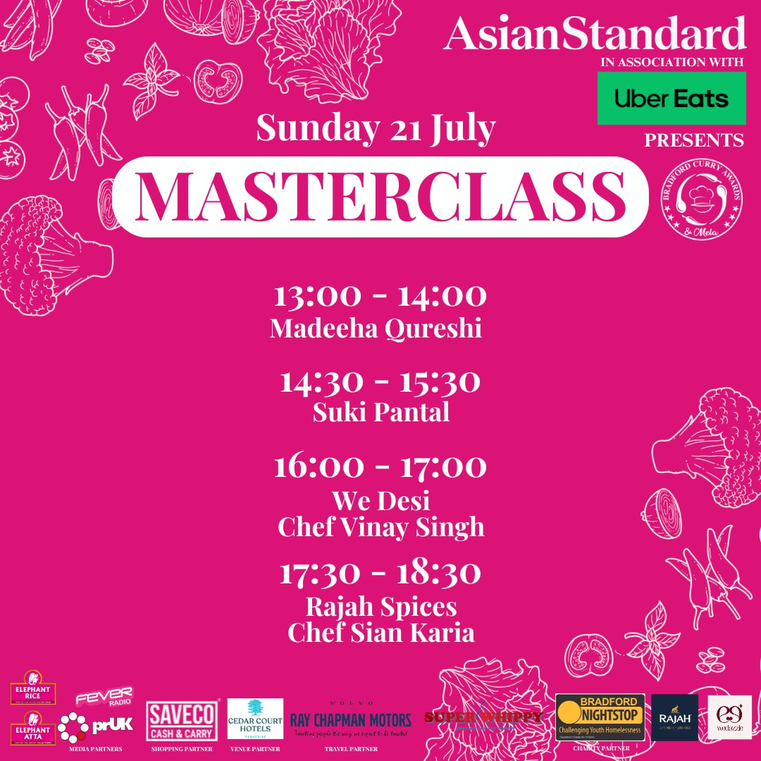 Have a look at the amazing line up we have for you this weekend. Join us for these amazing masterclasses this weekend at Lister Park!💃