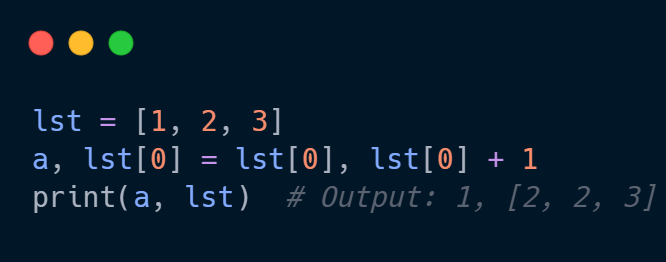 Python__Task's tweet photo. 5/9: Working with Lists 📋
Another important aspect to consider is how these assignments interact with mutable data structures like lists.

Simultaneous Assignment with Lists:
#Python #Coding #100DaysOfCode #python_task https://t.co/lkM7nJpe3T