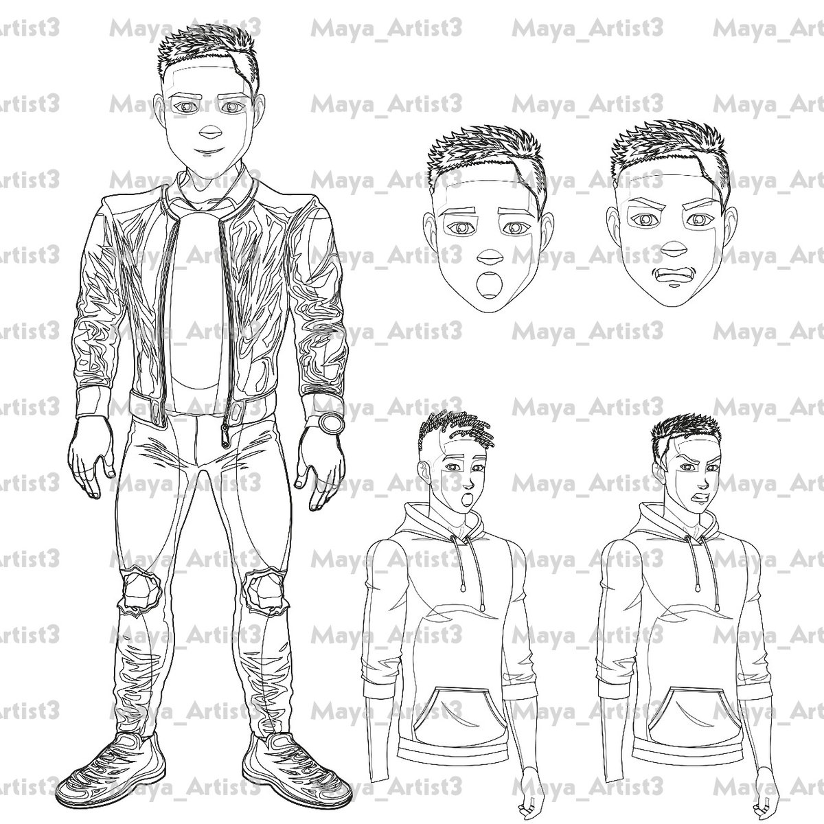 Working on these character sheet sketches for my sweet client <a href="/JackPenalozaYT/">Jack Penaloza 📝6th Draft Completed</a> 
#commsopen #digitalartist #need #sketches #charactersheet #looking #referencesheet #model #avatar #TheBoys #maya #arts #pngtuber #vtuber #vroid #twitch #ArtistOnTwitter #animation #logo #pfp #chibi #2D