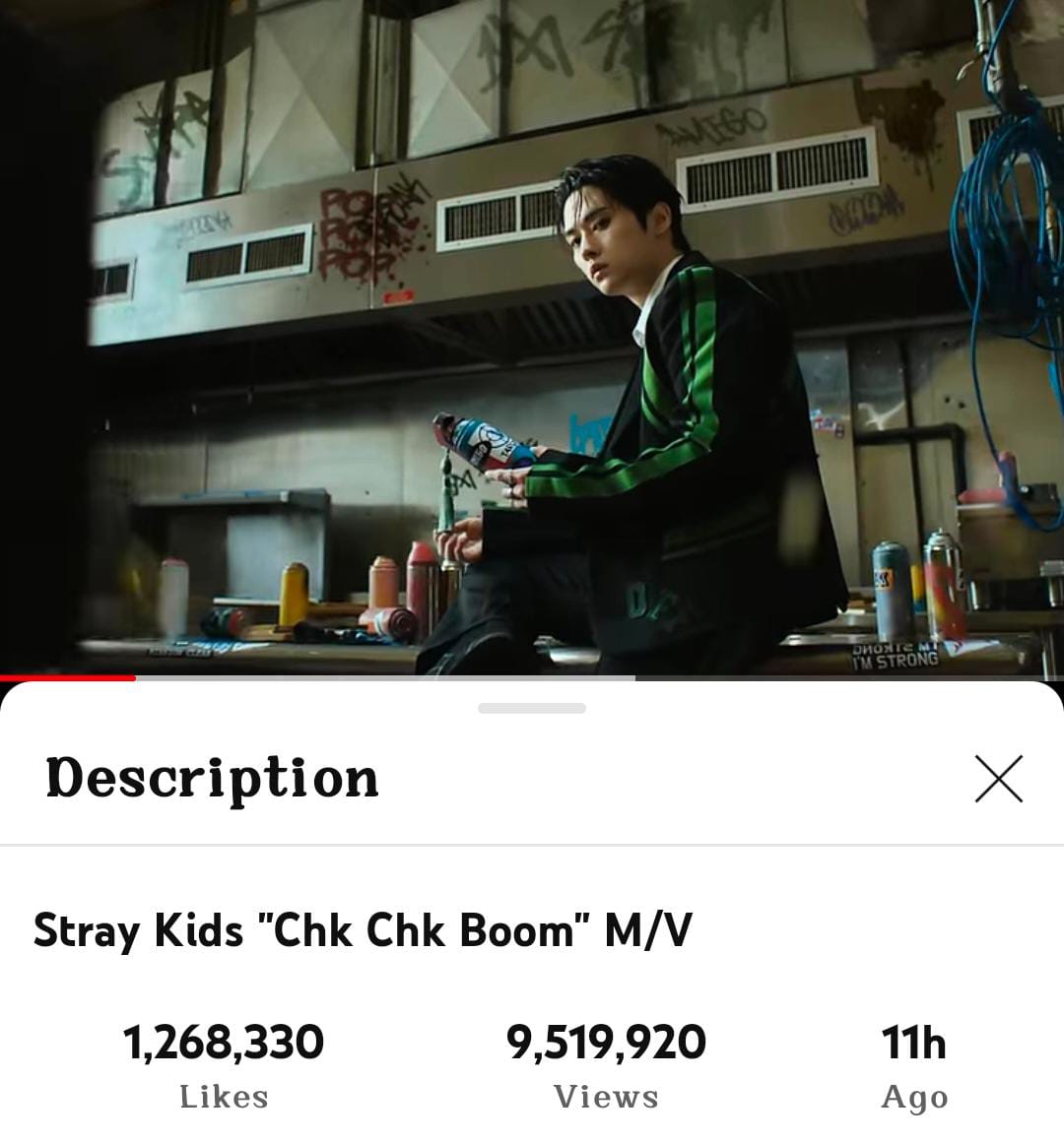 TVstayinfo's tweet photo. SUPERAMOS LOS 9M DE REPRODUCCIONES YA FALTA POCO PARA LA META NO PAREN 🚨💥 

🔗: https://t.co/Y5v8akSa3s

STRAY KIDS ATE COMEBACK
#ChkChkBoom_OutNow
#스키즈_컴백_칙칙_붐
#ChkChkBoom @Stray_Kids https://t.co/lSW3ZU8Er2