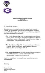 GYFootball's tweet photo. Let us know if you are interested in sponsoring for the 2024 Youth Football Season! https://t.co/fJBxF3PeD4
