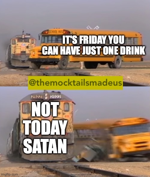 MocktailsMadeUs's tweet photo. even after 600 days of sobriety sometimes that little voice tries to convince me that I can "just have one"

but not today, satan! https://t.co/poAJHSXw6j